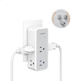 Ts-ws04us01 Tessan Multi Plug Outlet Extender With 360 Rotating 1875w Wall S