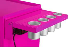 Pb2ps The Original Pink Box 18g Steel Folding Side Shelf Power Strip/usb