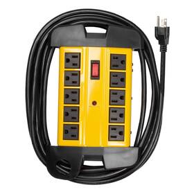 Thonapa 840013421788 Heavy Duty Surge Protector Power Strip 10 Outlets 14/3 Sjt 15 Ft Extension C