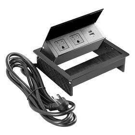 Tiandigp 789318415422 Embedded Countertop Outlet Conference Table Socket 16awg 8-foot Power Cord Fl