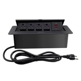 Tiandigp 789318415453 Pop Up Power Strip Embedded Countertop Outlet 6.5ft 16awg Cable 4 Ac
