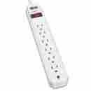 Tlp604 Tripp Lite Surge Suppressor 6 Outlets 4 Ft Cord 790 Joules Light Gray