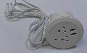 Ttrp48apd60 Topgreener Desktop Power Grommet W 65w Pd Fast Charge Usb C Gan Desk White