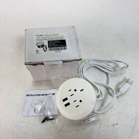 Ttrp48apd60-w-f Topgreener Gan Tech Desk Grommet Combination Usb Type-c And A 60w / 15a