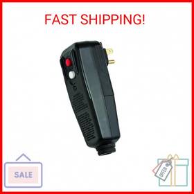 30434009 Tower 035874190090 Manufacturing Auto-reset 15 Amp Right Angle Gfci Plug Black