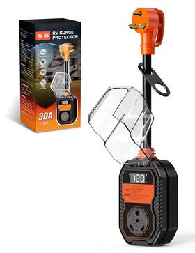 15000j Towtamer Rv03 30 Amp Rv Surge Protector With Led Display Voltage And Temp Monitoring