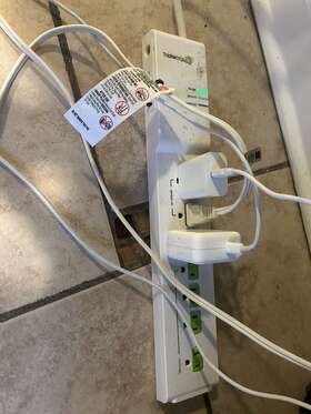 Tricklestar 857251008039 7-outlet Advanced Power Strip White
