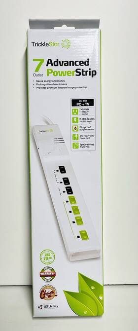 Tricklestar 857251008220 7 Outlet Advanced Power Strip Ts1003 New In Box