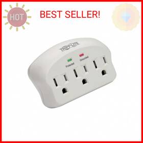Tripp Lite 012302543918 3 Outlet Portable Surge Protector Power Strip Direct Plug In 5 000