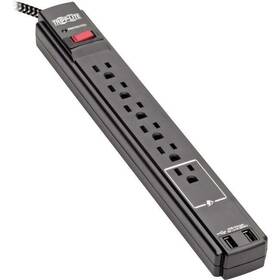 Tlp610buam Tripp Lite 037332263612 Safe-it 6-outlet Surge Suppressor-protector