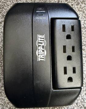 Swivel5 Tripp Lite 5-outlet Swivel Wall Tap Surge Protector 15a 1875w