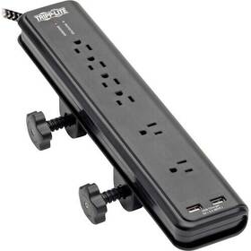 Tlp608dmuam Tripp Lite By Eaton Safe-it 6-outlet Surge Protector 2 Usb Charging Ports 8 Ft
