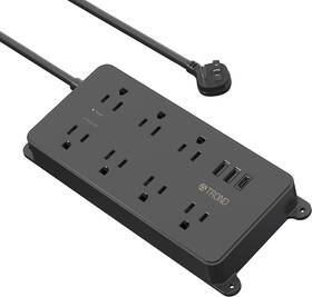 Trond 313109762794 Power Strip Surge Protector 7 Widely-spaced Outlets 2 Usb-a And 1 Usb-c E