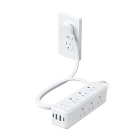 Trond 728120946892 Surge Protector Power Strip With Usb 5ft Flat Plug Extension Cord 9 Out