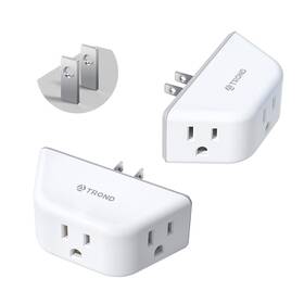 Trond 728120947332 2 Prong To 3 Outlet Adapter Pack - Extender With Ac Outlets