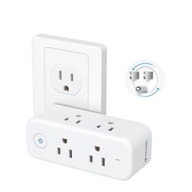 Trond 728120947868 Outlet Extender Surge Protector 6 Ac Splitter With 360 Rotating Plug