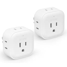 Trond 728120948711 Multi Plug Outlet Extender 2 Pack -multiple Adapter 5 Way New