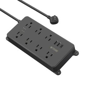 Trond 728120948810 Power Strip Surge Protector 7 Widely-spaced Outlets 2 Usb-a And 1 Usb-c Etl