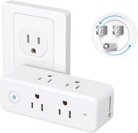 Td-ea-us09e Trond Outlet Extender Surge Protector 6 Ac No Usb Rotating Plug White