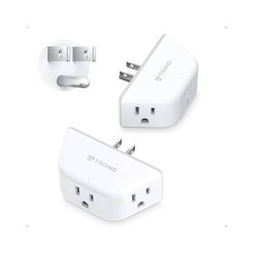 Td-ea-us13 Trond Space Optimized Outlet Splitter 3 Ac Sockets For Laptops And Electronics