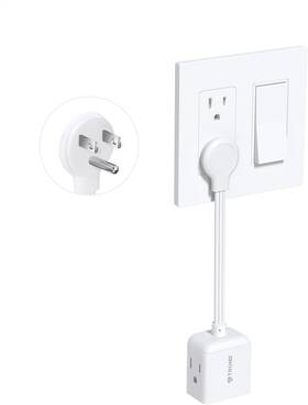 Td-ec-us01 Trond Flat Outlet Extender With 6 Inch Cord - Plug Extension Splitte