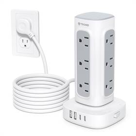 Td-ps-us11 Trond Tower Power Strip Surge Protector - With 4 Usb Ports 2