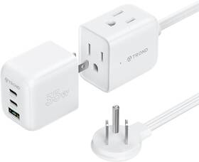 Td-wc-us01 Trond Travel Power Strip With Detachable Usb C Ports Fast Charge Gan White