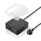 Tsc-3a4u-black Tessan Usb Surge Protector Power Strip Outlets Mountable Flat Plug
