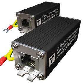 154w Tupavco 638362929709 Ethernet Surge Protector 2 Pack Gigabit Poe 154w/3.2a Mounting Flange