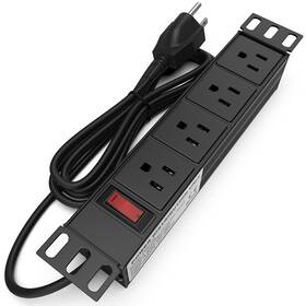 Tp1715 Tupavco 10 Inch Rack Pdu - 1u 4 Outlet Power Distribution Unit For Mini Racks W