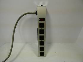 Ul 15-6-12.5 6 Outlet Power Strip Silver Metal Mpn Pm Tested Works