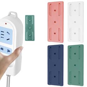 Pjl-0403-001 Umbrotiger Adhesive Power Strip Holder 4 Pack Wall Blue Pink White Green