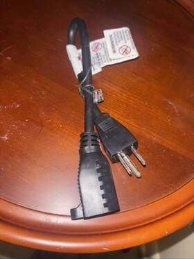 41838 Uninex 2-pack Outlet Saver Power Extension Cord Medium Duty 16/3 Awg Ul Listed 1-feet