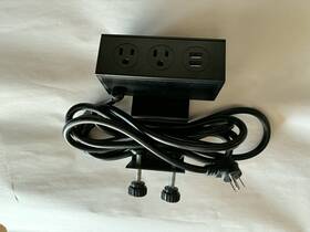 Pdc003-blk Uplift 933053180640 Desk Clamp On Or Under Mount Power With Usb Black