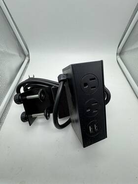 80640 Uplift Desk Clamp On Or Under Mount Power With Usb White Pdc003-black