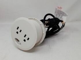 Pdc002 Uplift Desk 933053176278 58 Inch Power Grommet -white