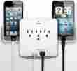 Usb-jb7476 Ideaworks Smartphone Charging Station With Usb Outlet Multiplier Dual Surge Protector 017874017898