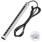 Usm-0u16a-15 Bestten Outlet Heavy Duty Metal Power Strip With Cord Extension