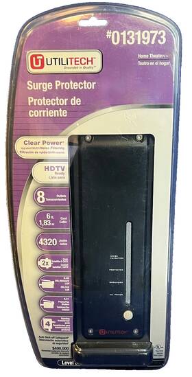 Filter-8 Utilitech #0131973 0131973-home Audio Surgeprotector/noise Outlets-15a-4320j-new