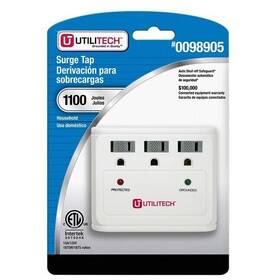 Utpb2110 Utilitech 054732108794 3-outlet 1100 Joules Surge Protector Model#