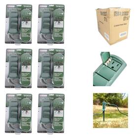 Utilitech 827214005573 Outdoor 3-outlet Stake Power Strip With 6ft Extension Cord - 6 Pack Lot