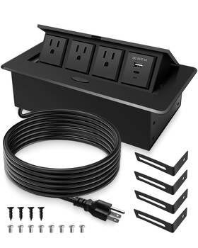 Phsepucpto030411 Utkfht Pop Up Conference Table Power Outlet With 3 Ac Outlets Usb-a Port And Usb-c