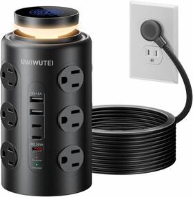 Pd20w Uwiwutei 711181295498 Tower Power Strip With Night Light Usb C Multiple O
