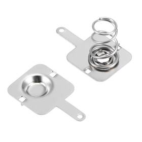 Uxcell 714998448026 50 Pairs Aa Battery Positive Spring Contact Nickeling Plate 11.28mmx11.5mm