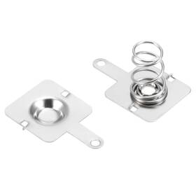 Uxcell 714998448316 20 Pairs Aa Battery Positive Negative Conversion Spring Plate 12mmx12mmx0.3mm