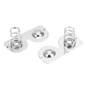 Uxcell 714998448354 20 Pcs Aa Battery Negative To Positive Conversion Spring Plate 26.5x12mm