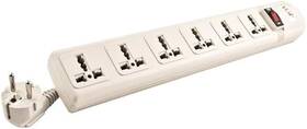 Vct 445004065045 220v-250v Power Strip Surge Protector With 2-usb Ports And 6 Universal Outle