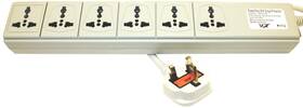 Up600uk Vct 894076001388 Electronics Universal Power Strip 6-outlets 100-volt - 220-volt/250-v