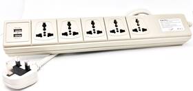 Usp-500uk Vct Universal Usb Port 110v 220v Power Strip Ivory