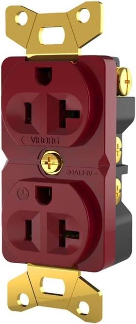 Vm02g Viborg 825665958318 Hi End Duplex Receptacle 20a 125v Audiophile Electrical Copper Wall Out